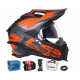 KASK LS2 EXPLORER CZARNO POMARANCZOWY MAT ROZ L