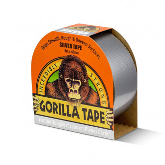 SZARA TASMA GORILLA 11M 48MM SILVERTAPE Z WLOKNAMI