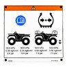 TABLICZKA OSTRZEGAWCZA YAMAHA GRIZZLY 700 19-