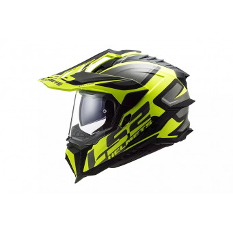 KASK LS2 EXPLORER CZARNO ZOLTY MAT ROZ XL