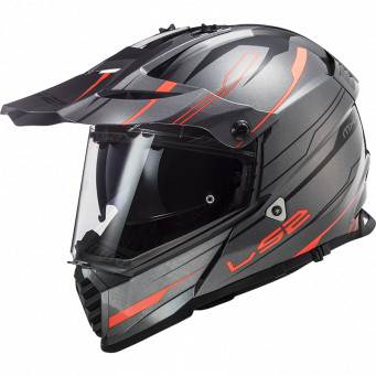 KASK LS2 PIONNER EVO TYTANOWO POMARANCZOWY MX436 ROZ L