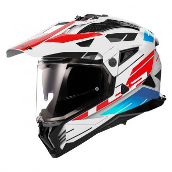 KASK LS2 PIONEER II NAMIB BIALO NIEBIESKO CZERWONY MX702 ROZ M