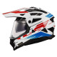 KASK LS2 PIONEER II NAMIB BIALO NIEBIESKO CZERWONY MX702 ROZ M