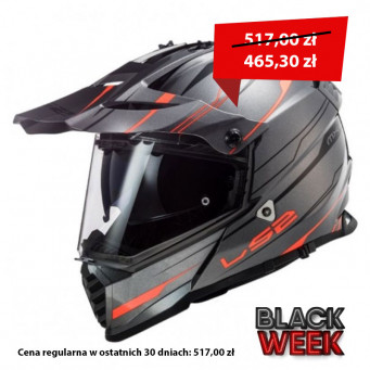 KASK LS2 PIONNER EVO TYTANOWO POMARANCZOWY ROZ XL