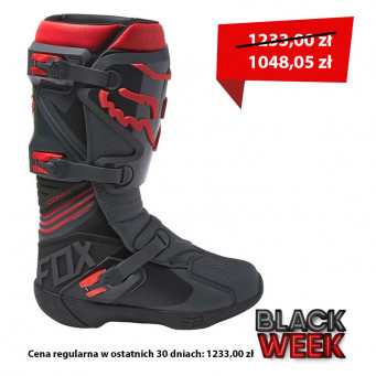 BUTY OFFROAD FOX COMP CZARNO CZERWONE ROZMIAR 47