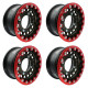 FELGA RD RACING 12X6 4X156 ET13 + BEADLOCK CZERWONY