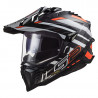 KASK LS2 EXPLORER CARBON CZARNO POMARANCZOWY MX701 ROZ L