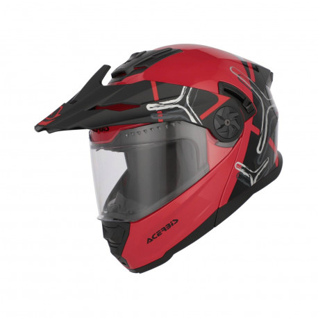 KASK ACERBIS RIDER GRAPHIC CZERWONY XL