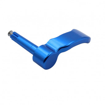 MANETKA GAZU POLARIS 400 500 550 570 850 1000 ALUMINIUM KCIUK NIEBIESKA
