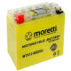 AKUMULATOR LEWY PLUS ŻELOWY ZE WSKAŹNIKIEM MTX12-BS MORETTI 12V 12AH 130A L+
