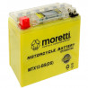 AKUMULATOR LEWY PLUS ŻELOWY ZE WSKAŹNIKIEM MTX12-BS MORETTI 12V 12AH 130A L+