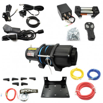 WCIAGARKA BRONCO 4500 LBS 2041 kg lina syntetyczna + pilot