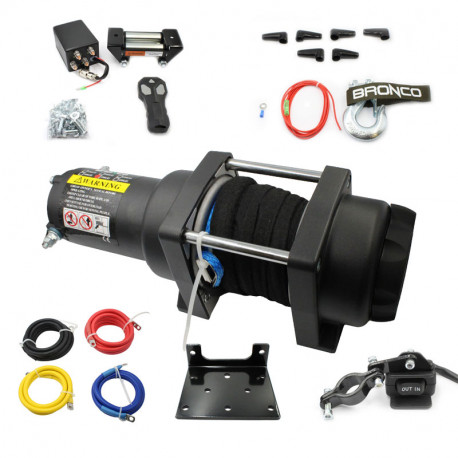 WCIAGARKA BRONCO 3500 LBS 1588 KG LINA SYNTETYCZNA PILOT AKCESORIA