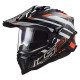 KASK LS2 EXPLORER CARBON CZARNO POMARANCZOWY MX701 ROZ XL