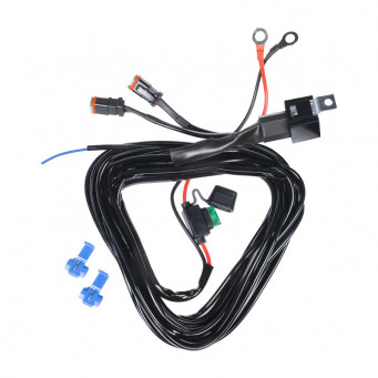 KABEL Z PRZEKAŹNIKIEM I BEZPIECZNIKIEM NA DWIE LAMPY