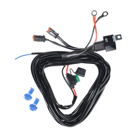 KABEL Z PRZEKAŹNIKIEM I BEZPIECZNIKIEM NA DWIE LAMPY