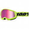 GOGLE 100% STRATA 2 NEON ŻÓŁTY FLUO