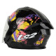 KASK LS2 OF618 VERSO II CZARNO ZOLTY ROZ XS