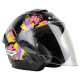 KASK LS2 OF618 VERSO II CZARNO ZOLTY ROZ XS
