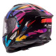 KASK LS2 FF818 STORM III CZARNO FIOLETOWO NIEBIESKI ROZ XXS