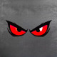 NAKLEJKA OCZY MONSTER EYE CZERWONA