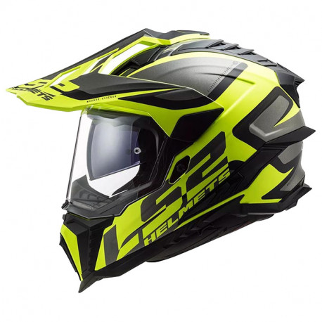 KASK LS2 EXPLORER CZARNO ZOLTY MAT ROZ XL