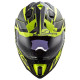 KASK LS2 EXPLORER CZARNO ZOLTY MAT ROZ XL