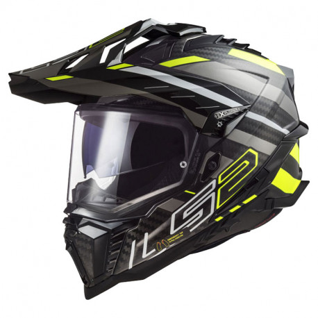 KASK LS2 EXPLORER CARBON CZARNO SELEDYNOWY MX701 ROZ XXL