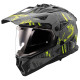 KASK LS2 PIONEER II CRAZY CZARNO ZOLTY MX702 ROZ XL