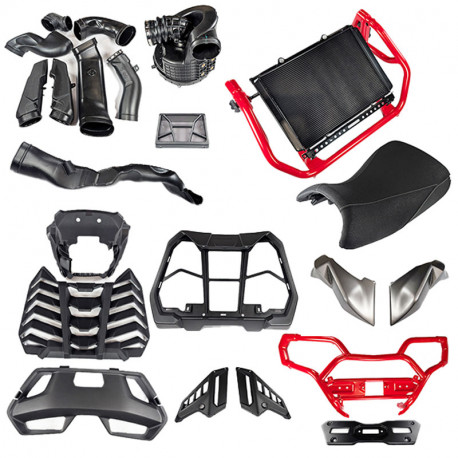 WYNIESIENIE CHLODNICY Z SNORKLAMI CF MOTO 850 1000 G3 2024+ OEM MUD MV