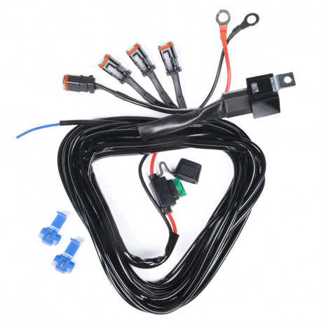 KABEL Z PRZEKAZNIKIEM I BEZPIECZNIKIEM NA CZTERY LAMPY