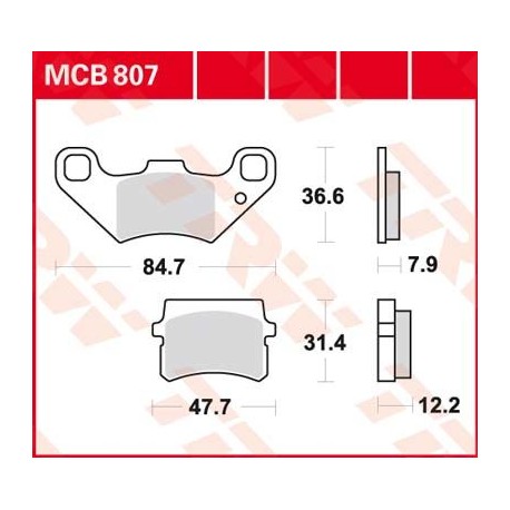 BRAKE PAD ORGANIC STREET