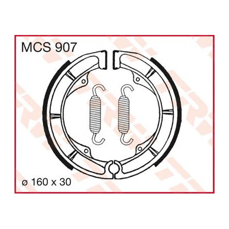BRAKE SHOES TRW MCS907