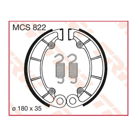 BRAKE SHOES TRW MCS822