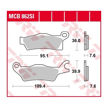 BRAKE PAD SINTER OFFROAD