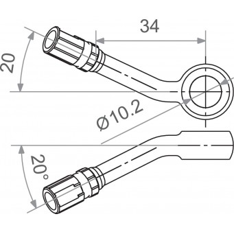 KOŃCÓWKA PRZEWODU HAMULCOWGO M10 30 BK