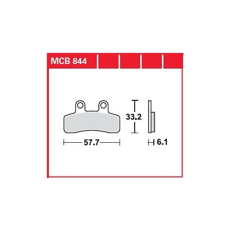BRAKE PAD ORGANIC STREET