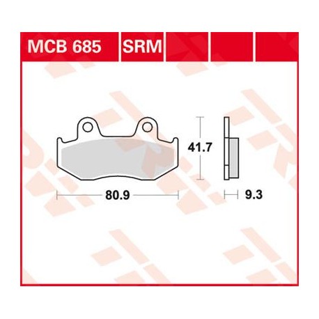 BRAKE PAD TRW MCB685