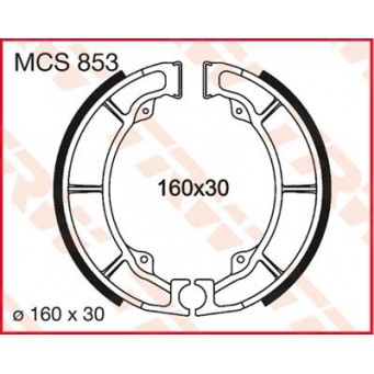 BRAKE SHOES TRW MCS853