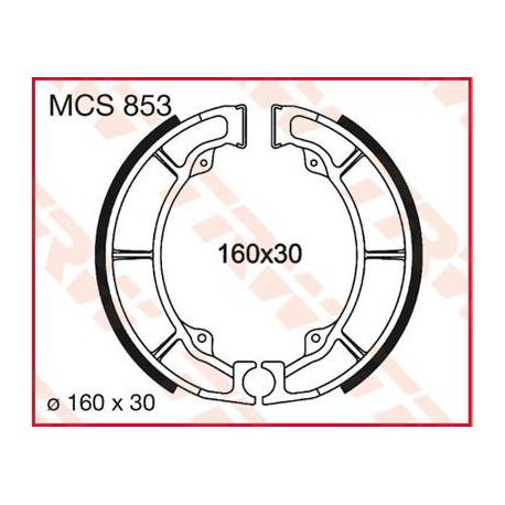 BRAKE SHOES TRW MCS853