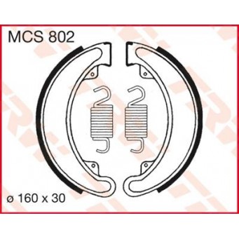 BRAKE SHOES TRW MCS802
