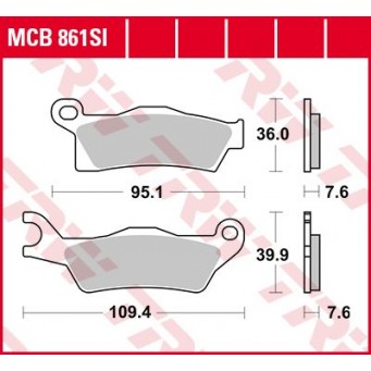 BRAKE PAD SINTER OFFROAD