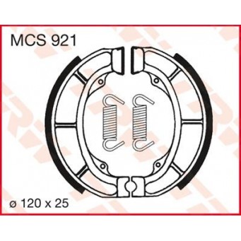 BRAKE SHOES TRW MCS921