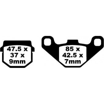 BRAKE PAD EBC FA83TT