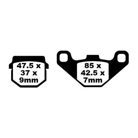 BRAKE PAD EBC FA83TT
