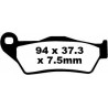EBC MX SSSACYTERED KLOCKI HAMULCOWE 