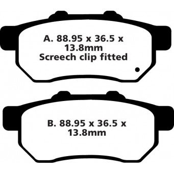 BRAKE PAD EBC FA478X