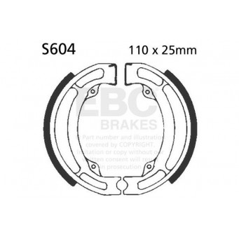 BRAKE SHOE GROVED