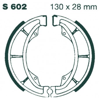 BRAKE SHOE EBC - PE S602G