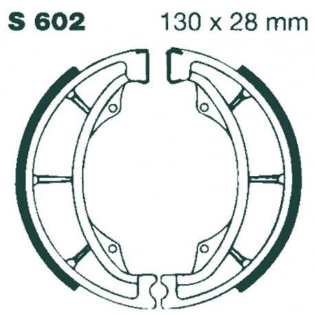 BRAKE SHOE EBC - PE S602G